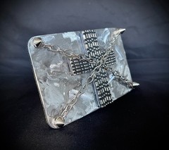 “Marked by the Cross” Belt Buckle Gothic Industrial Cross OOAK Darren McNeese