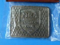 NRA Guardian Member 2 Million Club Belt Buckle NEW Mens Gun Rights Vintage Pouch
