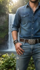 Men Women Belt Buckle Rusty Silver Metal Western Cross Religious Premium Quality