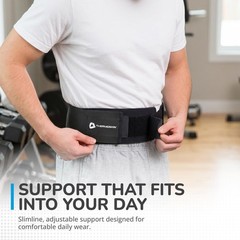Thermoskin Sacroiliac Belt, Black, Medium, 3.4 Ounce Small/Medium, Black