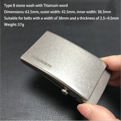 New Men&rsquo;s Titanium Alloy Belt Buckle Automatic Roller Buckle Waist Strap Head