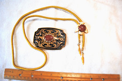 Western Belt Buckle and Bolo Set