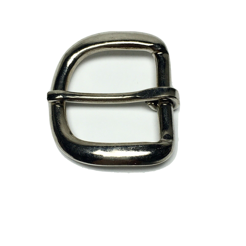 Vintage Replacement Belt Buckle Fits 1.2&Prime; Strap – Simple Basic Silver Tone 6A