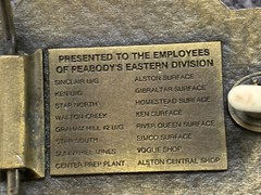Peabody Coal Company Eastern Division 1983 Safety Award Belt Buckle Vtg 80’s