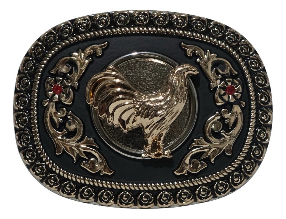 Mexican Gallo Chicken Charro Cowboy Belt Buckle Hebilla Vaquera Made In Mexico