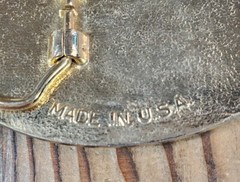 STATE OF TEXAS STAR FLAG WESTERN FLORAL DESIGN BRASS TONED BELT BUCKLE USA MADE