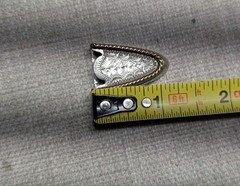 vintage 4PC belt buckle TEXAS custom made GERMAN SILVER nickel silver WESTERN