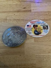 Hesston Vintage Rodeo Belt Buckle 1989 METAL Original Wrap National Finals NFR
