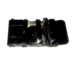 Men’s belt Buckle. Automatic sliding buckle Black and Silver Belt buckle only #7