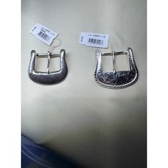 Vintage 1994 Western Belt Buckles Silver Floral Engraved NWT 2pc