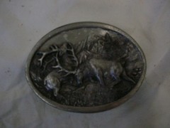 1983 Elk Belt Buckle-Siskiyou Buckle Co. Williams, Oregon