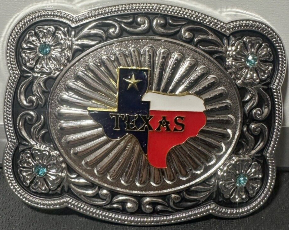 TEXAS MAP RODEO Cowboy Western Style Belt Buckle Hebilla VAQUERA JARIPEO NEW!