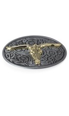 Longhorn Bull Belt Buckle for Men- Western Rodeo Texas Cowboy Large Belt Buckles