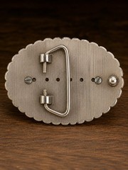 Vintage 1776-1976 Bicentennial JFK 3D Pop-Out Coin Belt Buckle