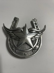 Lucky Horseshoe Winged Star Fine Pewter 2004 Belt Buckle Great American Products