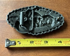 Motorcycle Belt Buckle Western Cowboy Motorcyclist Stunning