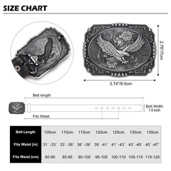 BISON DENIM Men&rsquo;s Western cowboy belt 41&Prime;-43&Prime;, Nk0064a-ds050-1bm-black
