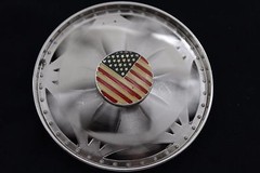 Men Women Silver Metal Buckle Spinning USA Flag United States America Hip Hop