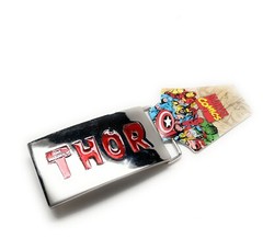 Belt Buckles Thor Silver Red Enamel Edition Marvel Comics Silver Platted New