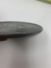 Vintage Pewter Deer Belt Buckle Oval Wildlife Outdoorsman Forest Scene Western