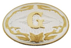 Letter Initial G Belt Buckle New Men Women Western Rodeo Cowboy Fashion Cowgirl
