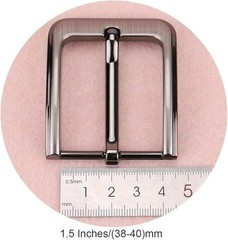 1.5 Inches (38-40 Mm) Belt Buckle Single Prong Square Replacement Buckle for Men