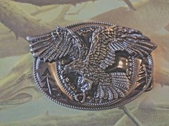 Classic Soaring EAGLE ` Full Metal BELT BUCKLE COUNTRY Western ** USA seller