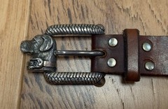 Vintage Barry Kieselstein Cord Sterling Silver Labrador Dog Belt Buckle Bracelet