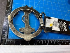 Round Openwork Anchor with Wrapped Rope Nautical Theme Body Rage Belt Buckle