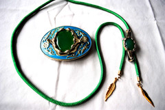 Western Belt Buckle and Bolo Set