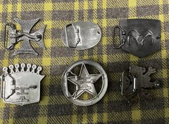 Belt Buckles – Dickies, Cadillac, Cross, Lion, Dodge, Star