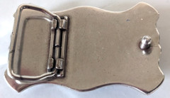 Texas Lornhorn Bull Western Cowboy Belt Buckle Solid Metal Silver Color Pin 3&Prime;