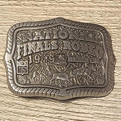 Choice Hesston Belt Buckle – Miniature Collection Buckle – National Finals Rodeo
