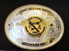 Rocky Mountain Master Mechanics 1995 Meeting Hosts Montana Silver Belt Buckle