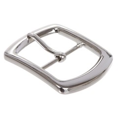 1 3/4&Prime; (44 mm) Nickel Free Center Bar Single Prong Oval Belt Buckle