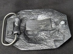 Vintage 1988 Siskiyou Buckle Co Mighty Horse Belt Buckle Solid Pewter Made in…
