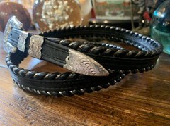 James Reid style XLWage Sterling Silver overlay Belt buckle 43-45-1”🐂✅