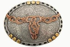 M&F WESTERN Nocona Western Belt Buckle Longhorn Steer Skull Belt Buckle 37949