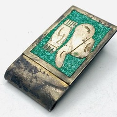 Vintage ALPACA MEXICO /Overlay Money Clip Cowboy Hat / Scarf X3￼