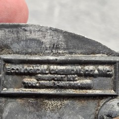 Vintage Ecological Chemical Co Pig Belt Buckle Pewter Tone Animal Freeport NY