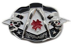 NEW Men Silver Metal Belt Buckle Skulls Women Legs Sexy Apmany Clover Leaf Party