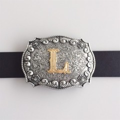 Western Initial Letter L Belt Buckle Gurtelschnalle also Stock in US