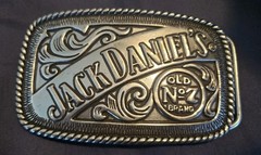 2005 Jack Daniel&rsquo;s JD Old Number 7 TN Whiskey Metal 4-in Belt Buckle (5007JD)