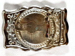 VTG 1970s Imperial Hebillas Belt Buckle Hencho Mexico w American Eagle Patriotic