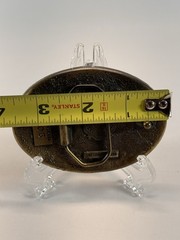 Vintage 1981 Great American Buckle Co Cowboy Horse Western Belt Buckle USA
