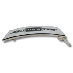 Brushed Silver Chevy Chevrolet Bowtie Rock Star Buckle Official Licensed