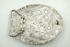 Native American Indian Chief w/ Feathers Enamel Western Metal Belt Buckle