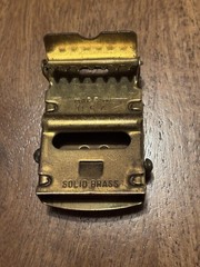 Nautical Anchor Navy Belt Buckle Mens Solid Brass Made USA Vintage Style