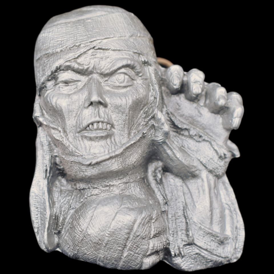 Mummy Haunted Spooky Egypt Tomb Sarcophagus Zinc Alloy Belt Buckle (New)