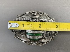 I&rsquo;M PROUD TO BE AN AMERICAN VETERAN Belt Buckle XLNT! **FAST SHIP** MADE IN USA!